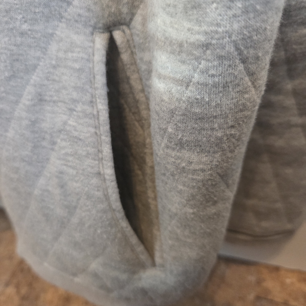 Sovereign Code Los Angeles, Gray Quilted Button-Up Jacket, Large - Picture 8 of 8